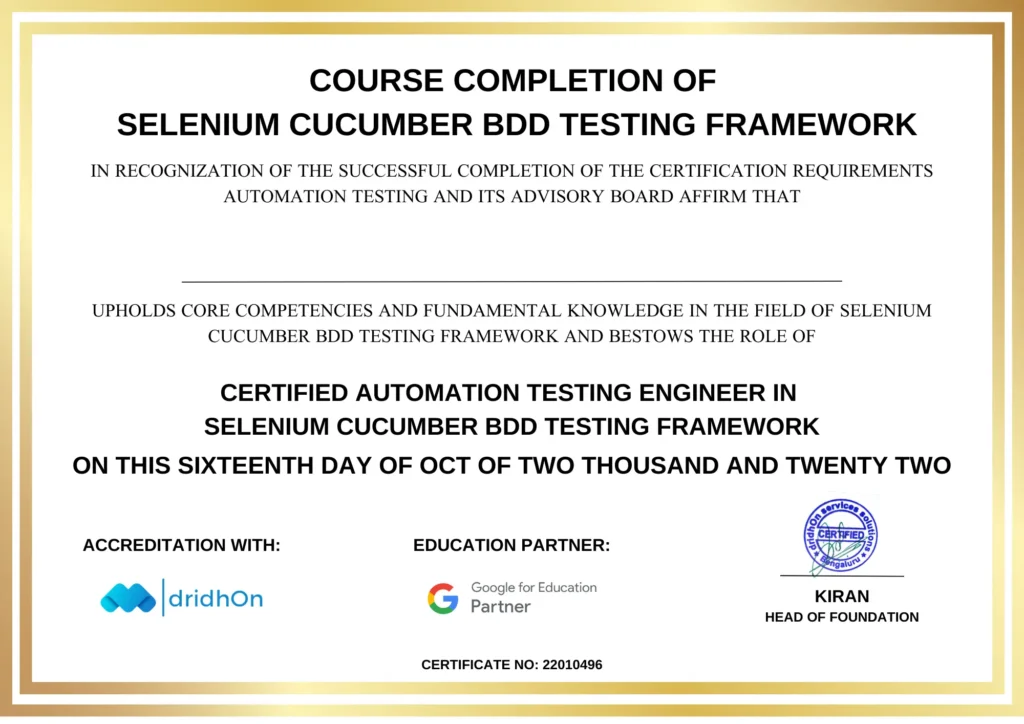 dridhOn dridhOn: World #1 Certification Training & Placement!